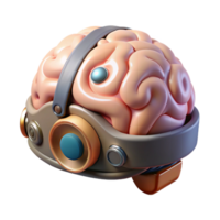 impressive minimalist Brain Interface Device Side View Cutout 4K png