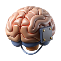 elegant classic Brain Interface Diagram Front View Isolated Element genuine png