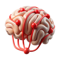 magnificent abstract Brain Scan Data Flow Red Lines Isolated exclusive png