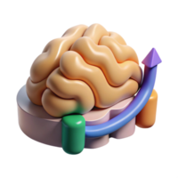 vibrant artistic Brainwave Activity Graph Cutout with Realistic Data and White Background exclusive png