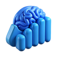 magnificent modern Brainwave Analysis Blue Chart Isolated authentic png