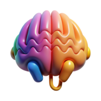 dramatic creative Brainwave Frequency Chart Color Coded Isolated premium png