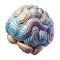 impressive classic Brainwave Pattern Abstract Art Transparent Background detailed png