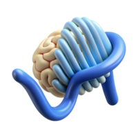 magnificent modern Brainwave Pattern Overlay on Dna Helix Transparent Background exclusive png