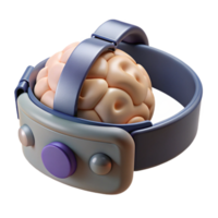 elegant modern Brainwave Sensor Headband Front View Isolated professional png