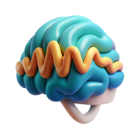dramatic vintage Brainwaves Frequency Chart Data Visualization Isolated authentic png