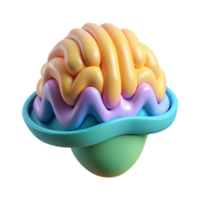elegant classic Brainwaves Frequency Chart Data Visualization Isolated high resolution png