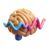 serene vintage Brainwaves Frequency Chart Data Visualization Isolated 4K png