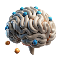 elegant traditional Brain Waves Visualized as Data Streams Isolated authentic png