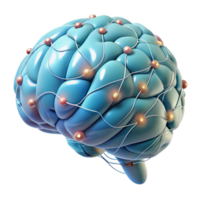 elegant creative Brain with Connections Transparent Background Networking detailed png