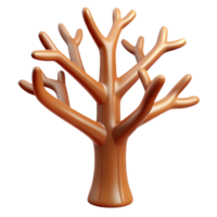 beautiful rustic Branching Tree Pattern Isolated Element with Shadow Detail high quality png