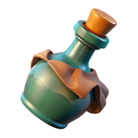 dramatic traditional Broken Bottle with Rag Isolated original png