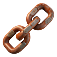 magnificent rustic Broken Chain Cutout with Rusty Links high resolution png