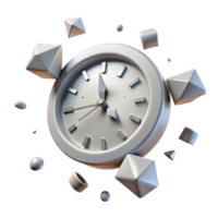 magnificent creative Broken Clock Hands Scattered Transparent Background premium png