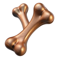 dramatic artistic Bronze Synthetic Bone Structure Isolated high quality png