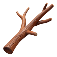 vibrant rustic Brown Tree Branch Isolated with Detailed Bark high resolution png