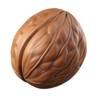 serene traditional Brown Walnut Cutout Isolated with Hard Shell high quality png