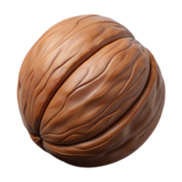 wonderful traditional Brown Walnut Cutout Isolated with Hard Shell high resolution png