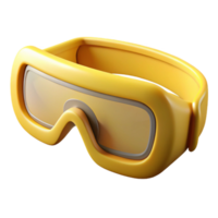 magnificent contemporary Butter Yellow Artificial Safety Glasses Isolated high resolution png