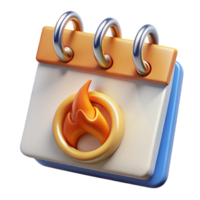 elegant rustic Calendar Page Burning Time Loop Cutout Isolated high quality png
