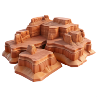 elegant minimalist Canyonlands Panorama Isolated Element Wide Angle View exclusive png