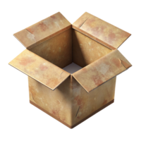 wonderful contemporary Cardboard Box Open Top View Transparent Background original png