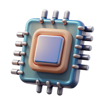 serene abstract Cellular Microchip Design Isolated on Transparent Background high quality png