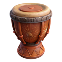 wonderful contemporary Ceremonial Drum Cutout with Carved Patterns Transparent Background original png