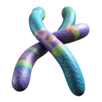 impressive classic Chromosome Structure 3d Render Transparent Background original png
