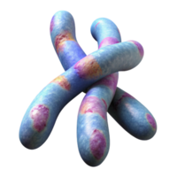 stunning artistic Chromosome Structure 3d Render Transparent Background authentic png