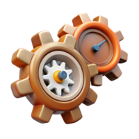 serene contemporary Chronometer Gears Transparent Background Close Up View detailed png