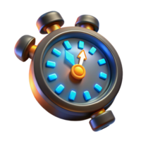 beautiful rustic Chronometer with Glowing Hands Transparent Background high quality png