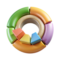 impressive modern Circular Economy Diagram Colorful Illustration Isolated authentic png