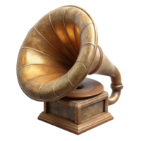 elegant creative Classic Phonograph Cylinder Transparent Background with Grooves premium png