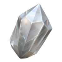 elegant minimalist Clear Quartz Crystal Cutout with Transparent Look high quality png