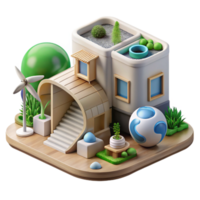 beautiful classic Climate Adaptive Architecture Principles Isolated Sustainable Design 4K png