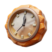 impressive traditional Clock Face Distortion Cutout on Transparent Background high resolution png