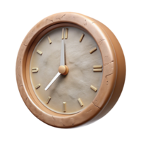 dramatic rustic Clock Face with Arabic Numerals Transparent Background professional png