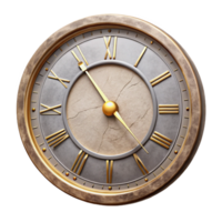 vibrant vintage Clock Face with Roman Numerals Transparent Background high resolution png