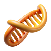 serene minimalist Close Up Dna Replication Diagram Isolated with Orange Gradient high resolution png