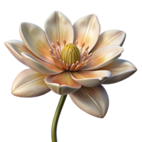 elegant traditional Close Up of Blooming Flower with Dew Drops Transparent Background high resolution png