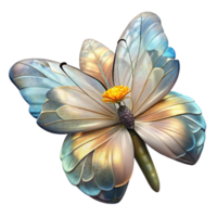 deslumbrante rústico fechar acima do borboleta em flor transparente fundo autêntico png