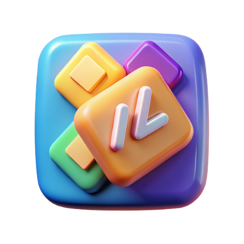 bellissimo rustico codifica icone impostato luminosa colori trasparente sfondo alto risoluzione png