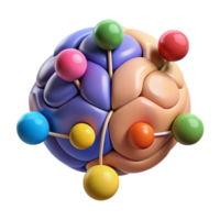 wonderful minimalist Cognitive Function Diagram Cutout with Colorful Nodes high quality png