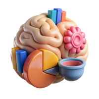 vibrant modern Cognitive Performance Graphic Isolated Transparent Background high resolution png