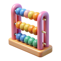 elegant creative Colorful Abacus Representing Language Counting Systems Transparent Background exclusive png