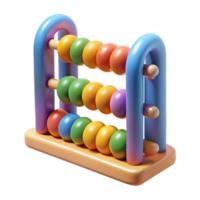 magnificent modern Colorful Abacus Representing Language Counting Systems Transparent Background high quality png