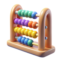 impressive creative Colorful Abacus Representing Language Counting Systems Transparent Background original png