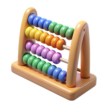 dramático artístico vistoso ábaco representando idioma contando sistemas transparente antecedentes alto resolución png