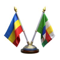 beautiful vintage Colorful Flags Representing Different Nations Isolated original png